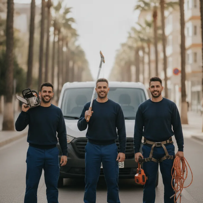 Tala de Árboles equipo en La Laguna